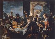 Mattia Preti The guest meal Abschaloms painting